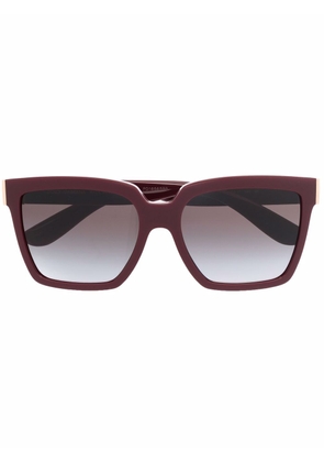 Dolce & Gabbana Eyewear gradient oversized-frame sunglasses - Red