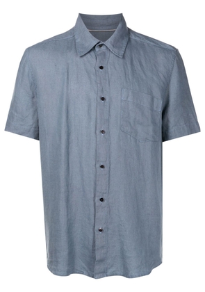 Osklen short-sleeved flax shirt - Blue