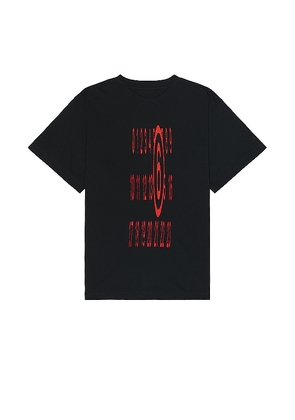 MM6 Maison Margiela Graphic T-Shirt in Black. Size S, XL/1X.
