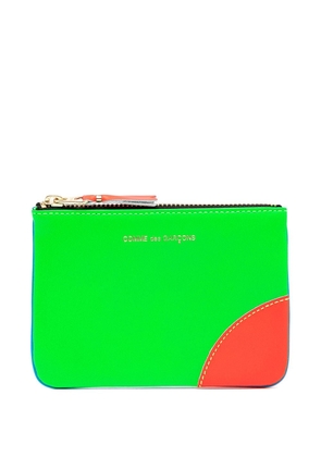 Comme Des Garçons Wallet Super Fluo leather pouch - Multicolour