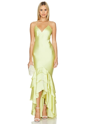 Lovers and Friends Cleo Gown in Green. Size L, S, XL, XS.