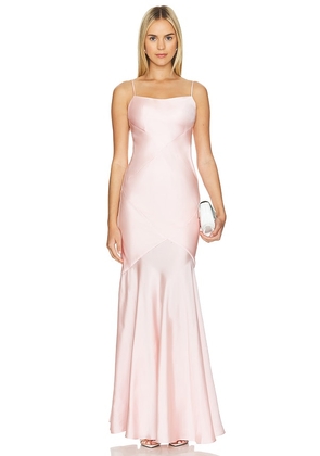 Lovers and Friends Ari Gown in Pink. Size L, XS.