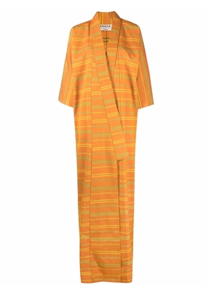 A.N.G.E.L.O. Vintage Cult 1970s stripe-print wide-sleeve coat - Orange