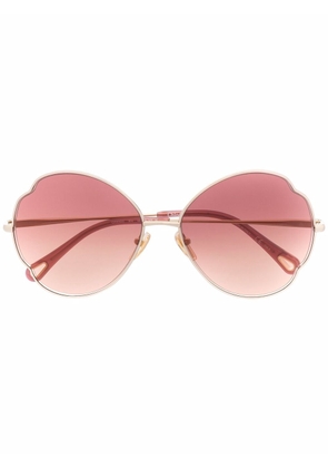 Chloé Eyewear round-frame sunglasses - Gold