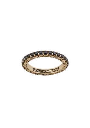 Dolce & Gabbana 18kt yellow gold Sicily sapphire ring - Black