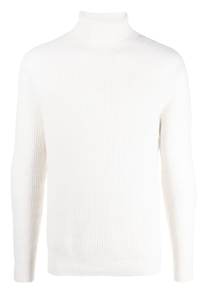 Peserico ribbed-knit roll-neck jumper - White