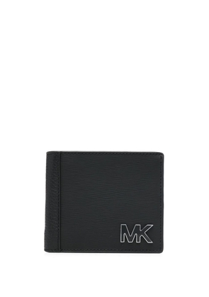 Michael Kors logo-plaque leather wallet - Black