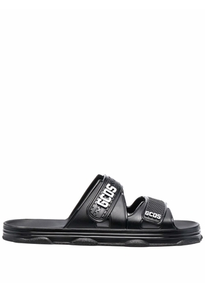 Gcds logo-strap sandals - Black