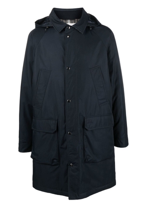 Woolrich padded mid-length parka coat - Blue