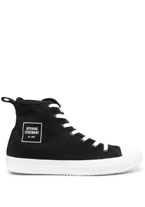 Opening Ceremony Box logo high-top sneakers - Black