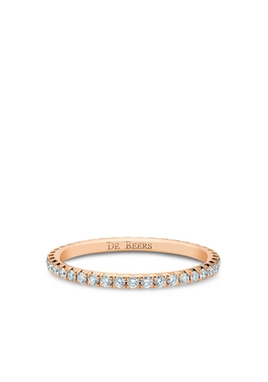 De Beers Jewellers 18kt rose gold diamond Aura Eternity band ring - Pink