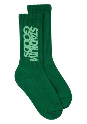 STADIUM GOODS® logo-print 'Chlorophyll' crew socks - Green