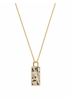 Missoma Fused dalmatian jasper-pendant necklace - Gold