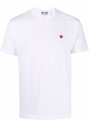 Comme Des Garçons Play micro heart round-neck T-shirt - White