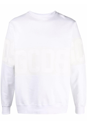 Gcds logo print sweatshirt - White