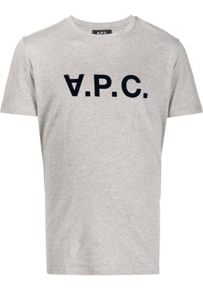 A.P.C. logo-print T-shirt - Grey
