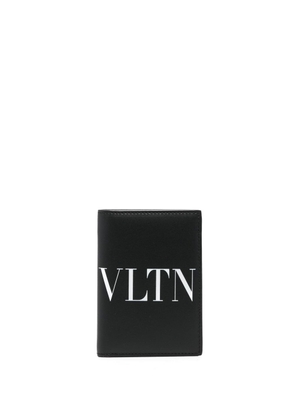 Valentino Garavani logo-print bi-fold wallet - Black