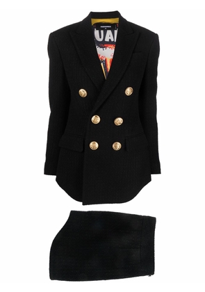 Dsquared2 double-breasted skirt suit - Black