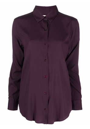 PAULA long-sleeve silk shirt - Purple