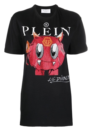 Philipp Plein Monsters crystal-embellished T-shirt - Black