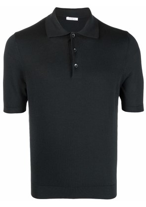 Malo short-sleeve cotton polo shirt - Black