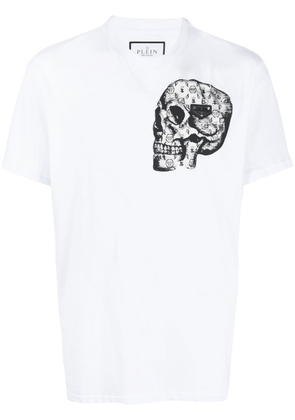 Philipp Plein skull-print crew-neck T-shirt - White