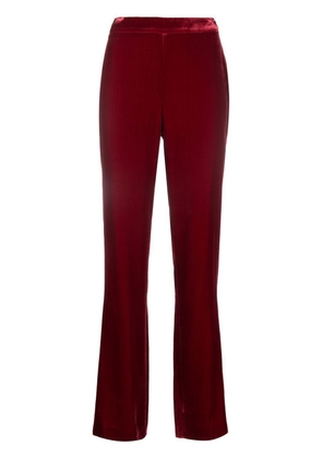 Boutique Moschino velvet high-waisted trousers - Red