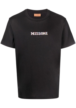 Missoni logo-embroidered T-shirt - Black