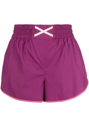 Marchesa Notte Althea high-waisted shorts - Purple