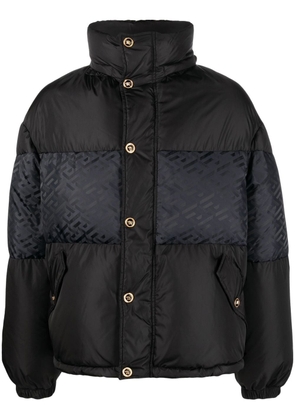 Versace La Greca puffer jacket - Black