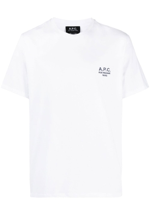 A.P.C. logo-print cotton T-shirt - White