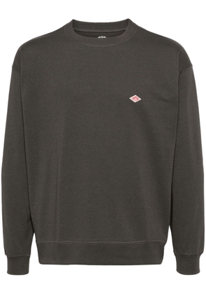 Danton logo-appliqué cotton sweatshirt - Grey
