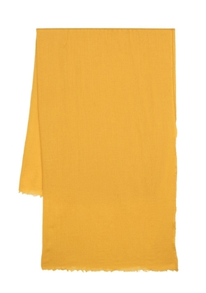 Destin frayed-edge scarf - Yellow