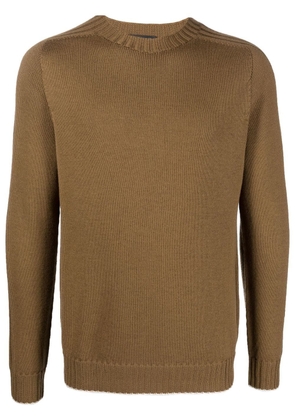DONDUP round-neck knit jumper - Brown