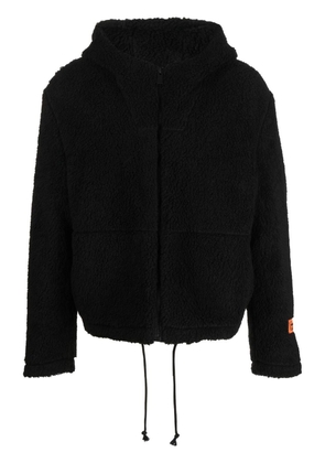 Heron Preston fleece hooded jacket - Black