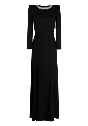 Jenny Packham Plaza crystal-embellished gown - Black