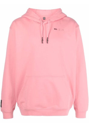 MCQ logo-print long-sleeve hoodie - Pink
