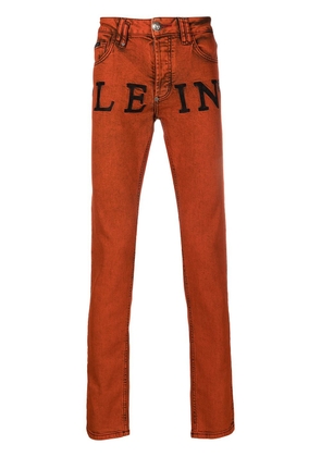 Philipp Plein Iconic Plein straight leg jeans - Orange