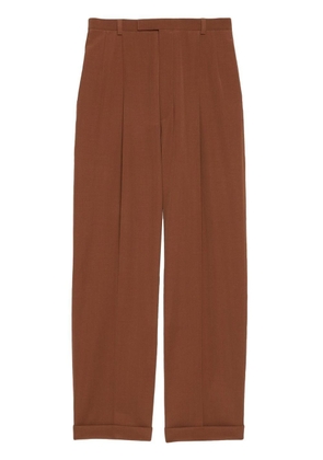 Gucci pleated wool trousers - Brown