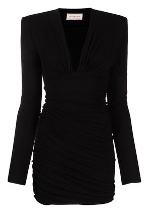 Alexandre Vauthier sequin-embellished V-neck mini dress - Black