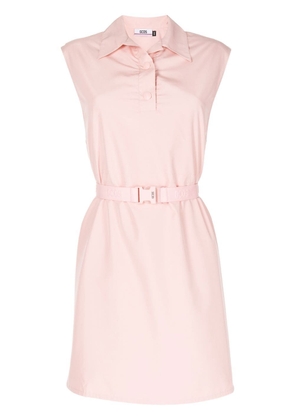 Gcds belted mini polo dress - Pink