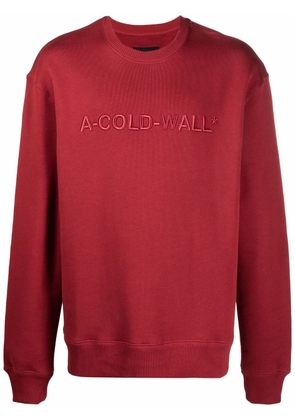 A-COLD-WALL* logo-embroidered cotton sweatshirt