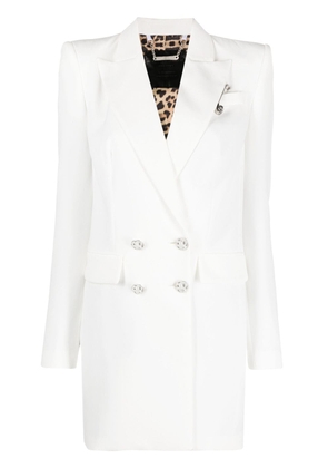 Philipp Plein cady blazer dress - White
