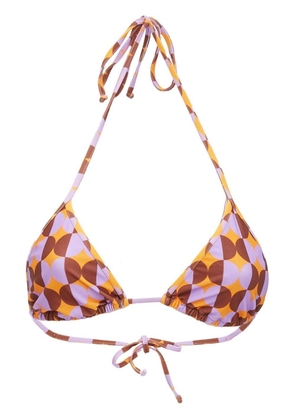 La DoubleJ triangle bikini top - Orange