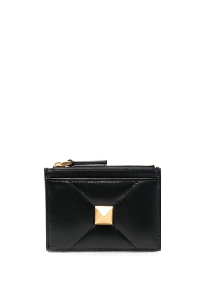 Valentino Garavani Roman Stud leather coin purse - Black