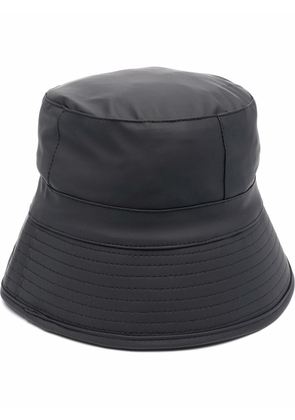 Rains logo-plaque bucket hat - Black