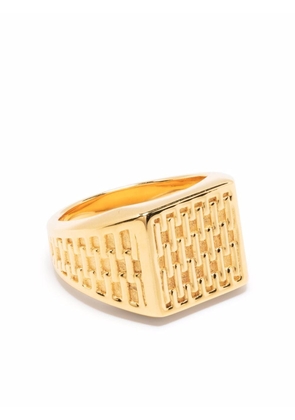 Missoma Fused woven signet ring - Gold