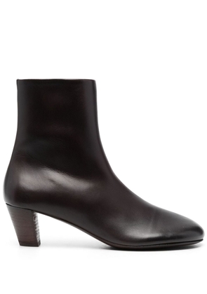 Marsèll round-toe leather ankle boots - Brown