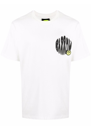 BARROW chest logo-print T-shirt - White