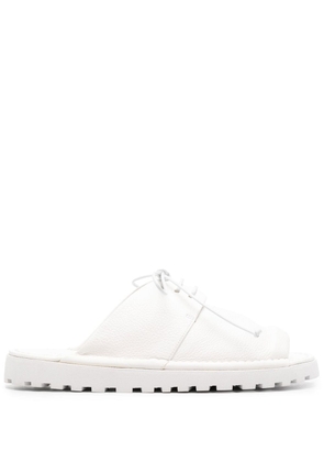 Marsèll lace-up leather sandals - White